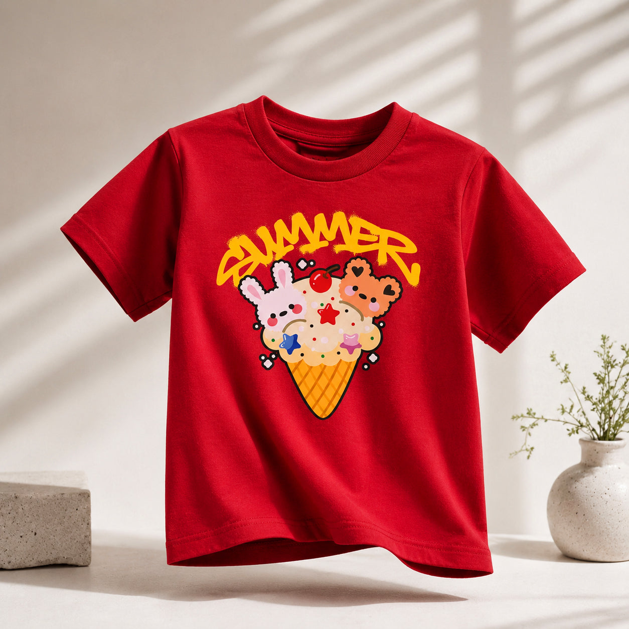 Summer Icecream Rose T-Shirt