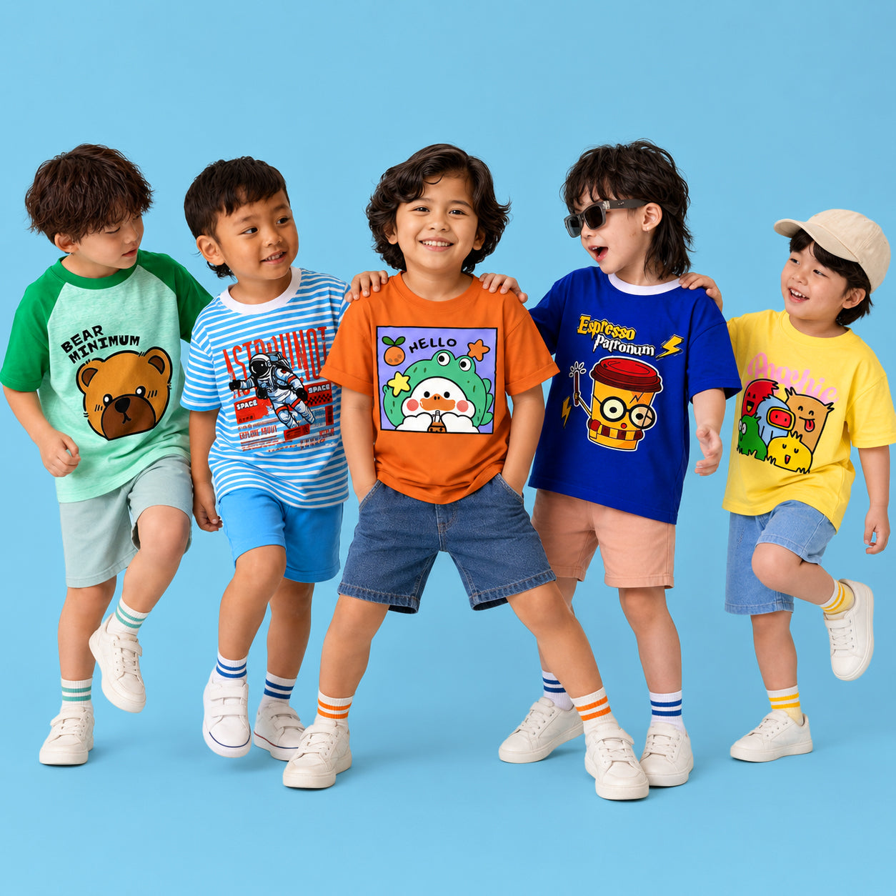 Rise and Shine Tees - Set (6-8 Years)