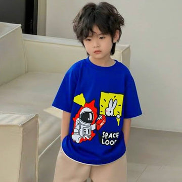 Space Loops Navy Blue Tee