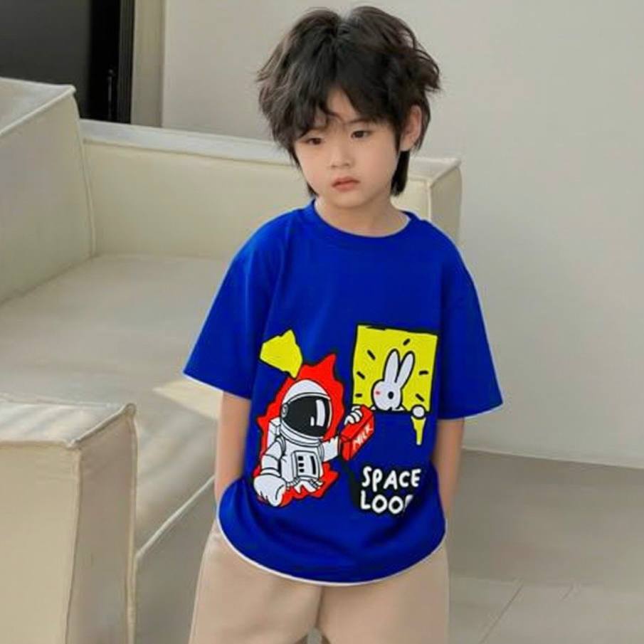 Space Loops Navy Blue Tee