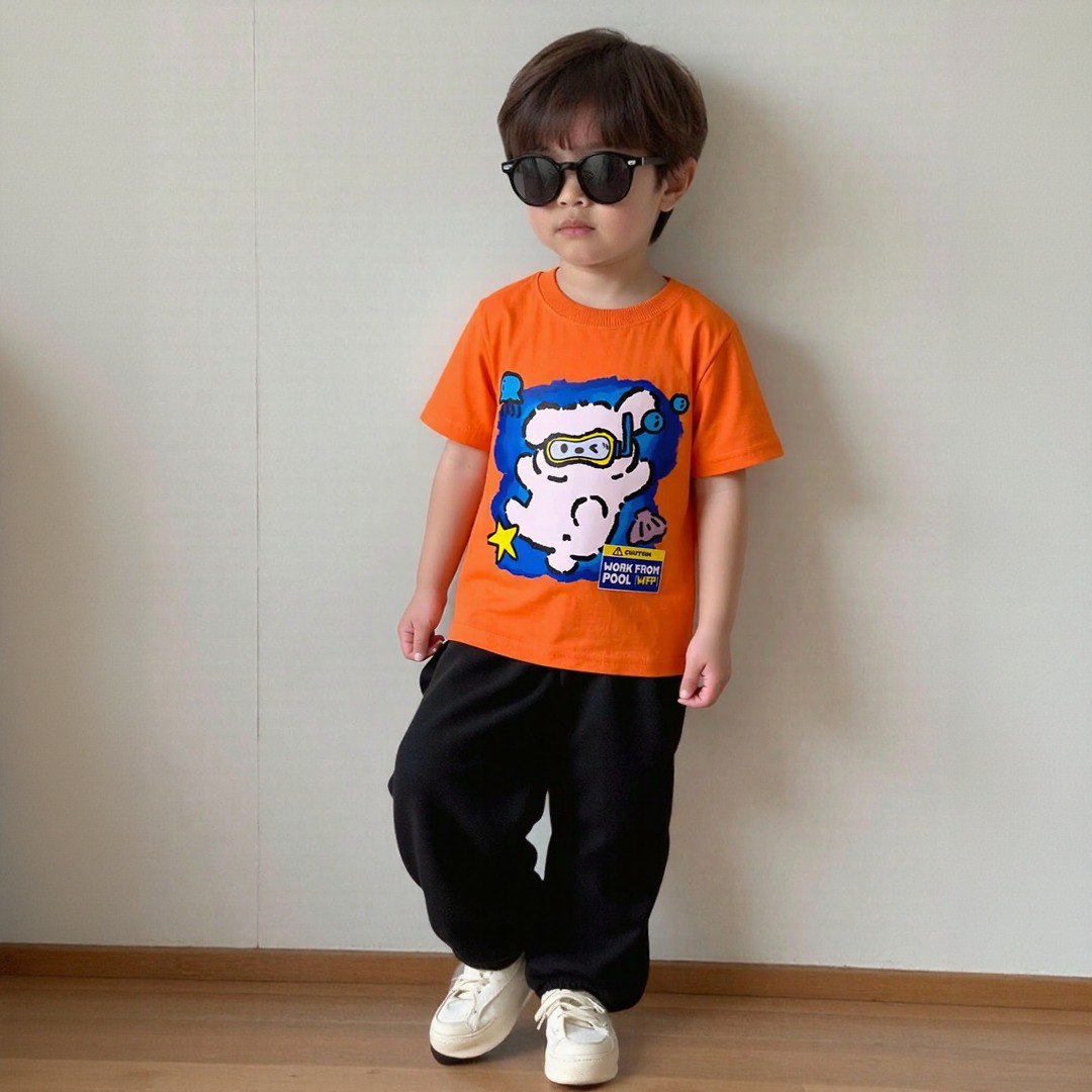 Work From Pool (WFP) Orange Tshirt