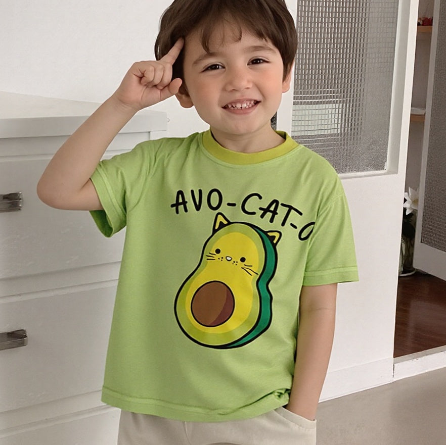 AVO-CAT-O New Green Tee