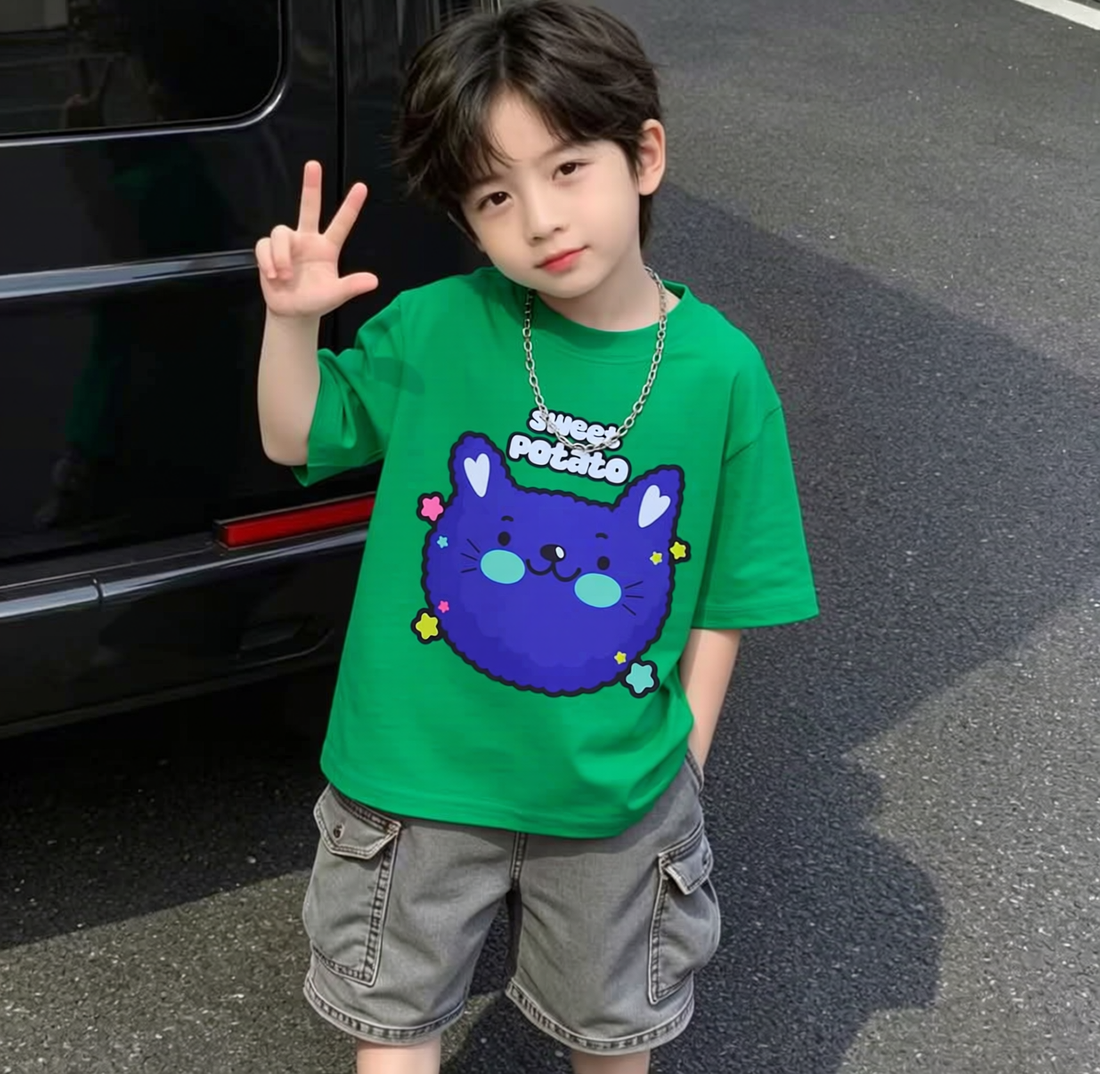 Sweet Potato Green Tee