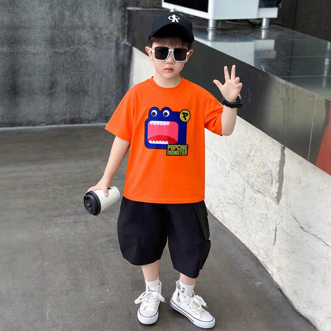 Popchie Monster Orange Tee