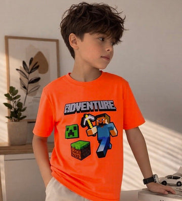 Adventure Neon Orange Tee