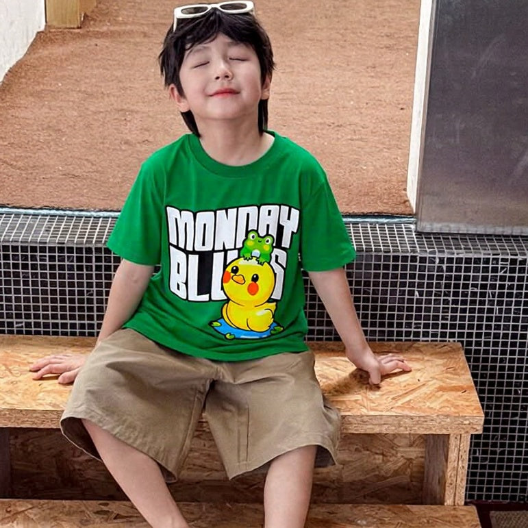 Monday Blues Green Tee