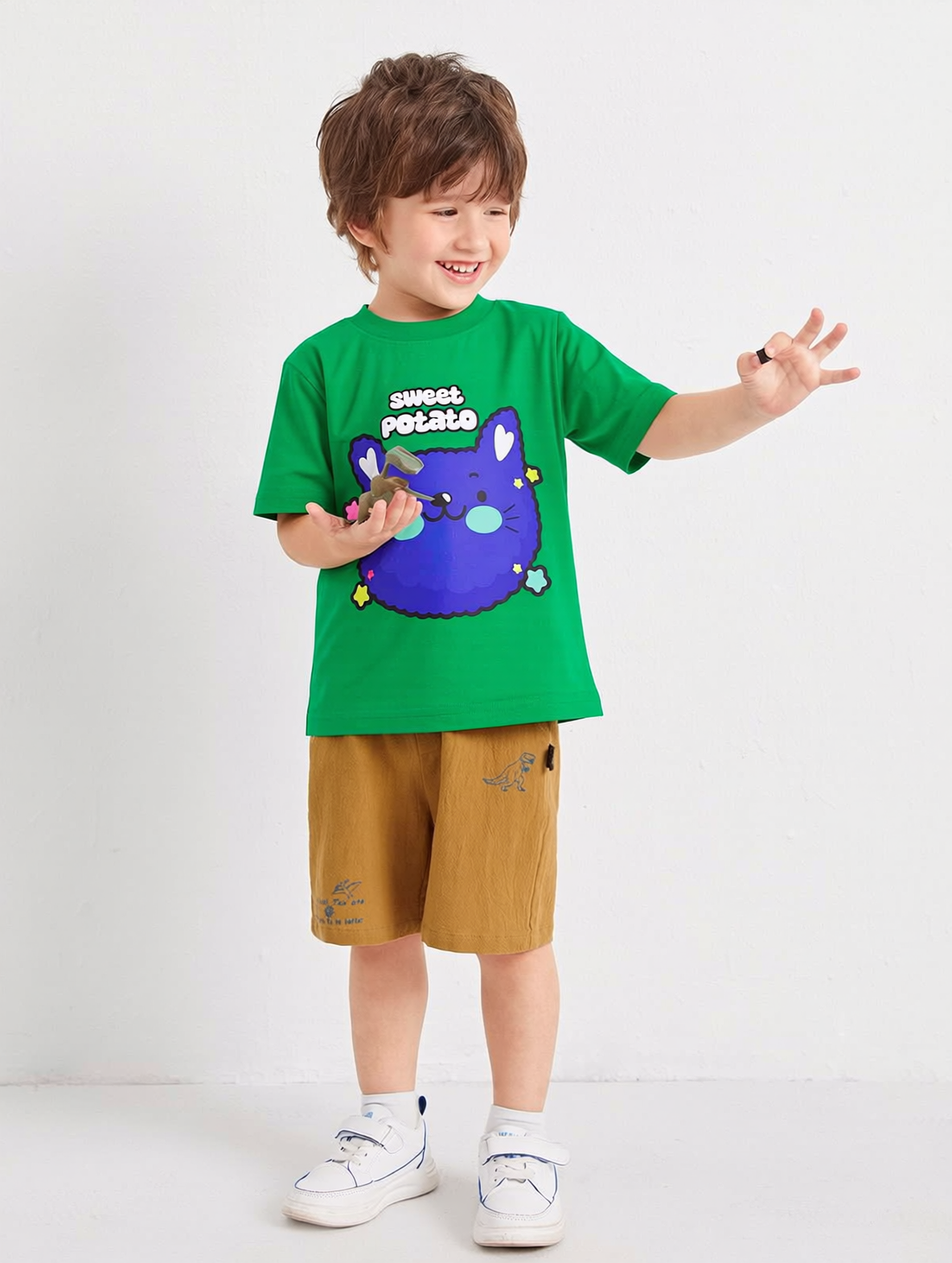 Sweet Potato Green Tee