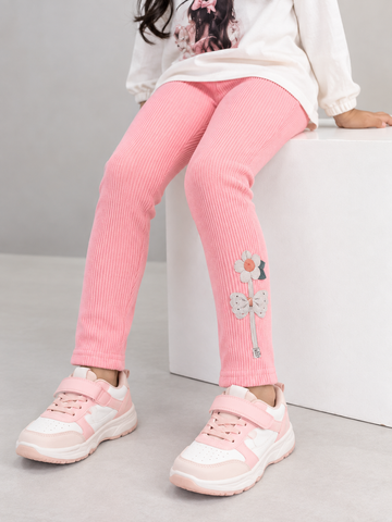 Peachy Flower 🌸 Leggings