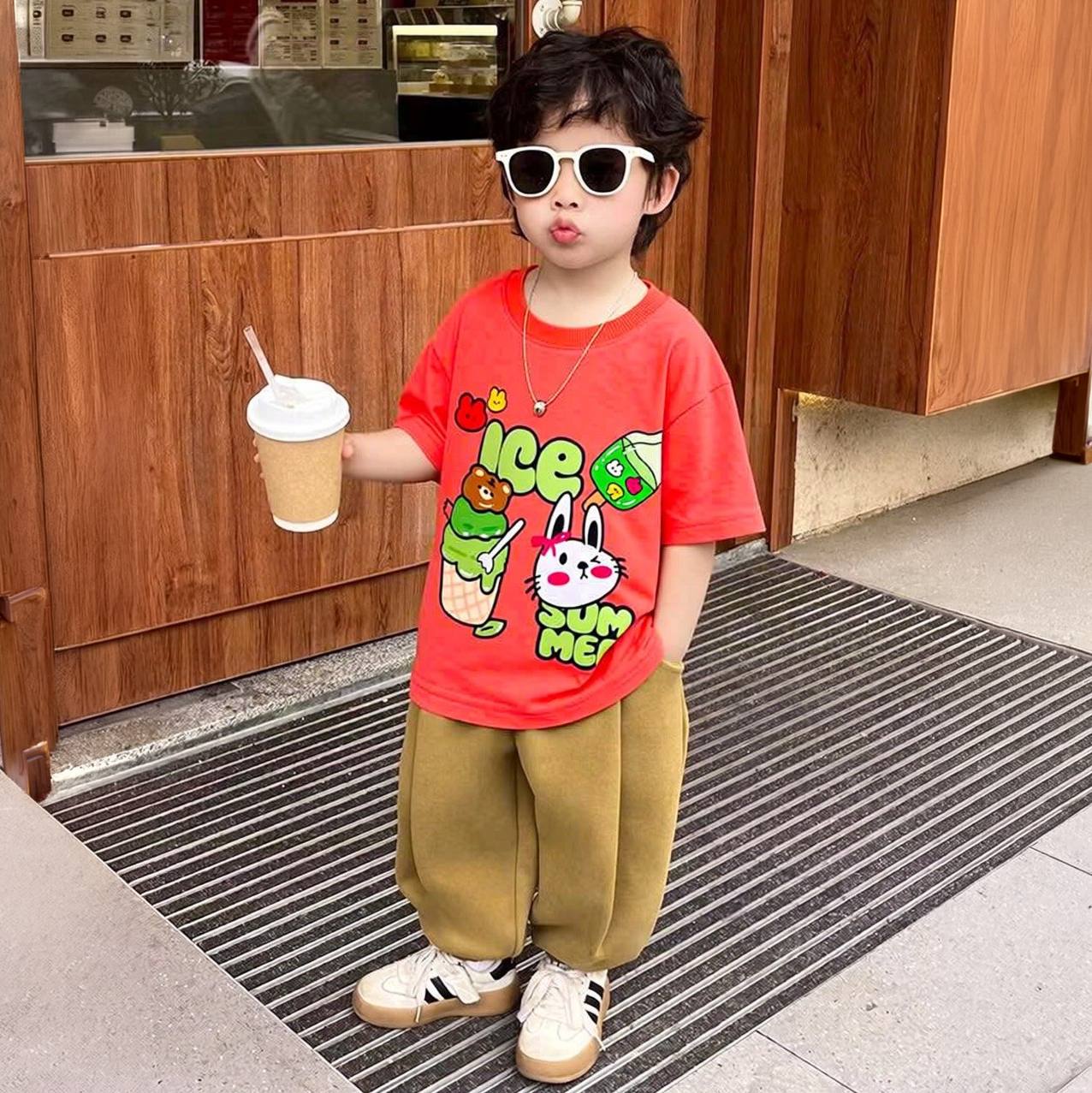 Summer Ice Cream Peach Tee