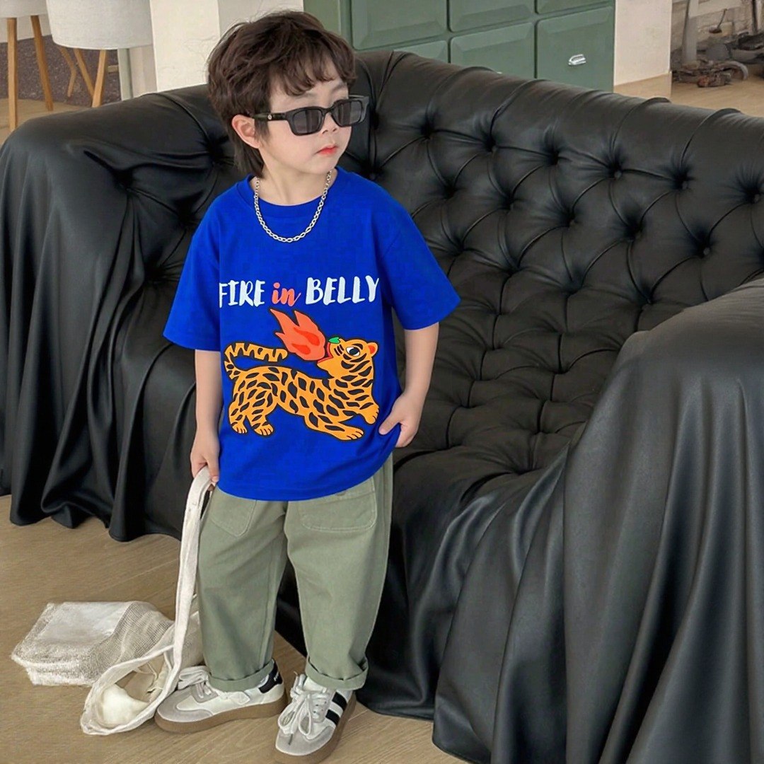 Fire In Belly Navy Blue Tee