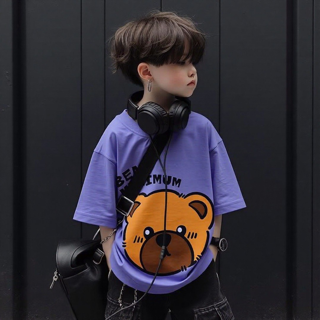 Bear Minimum Purple Tee