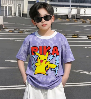 Pika Pika Offset Purple Tee