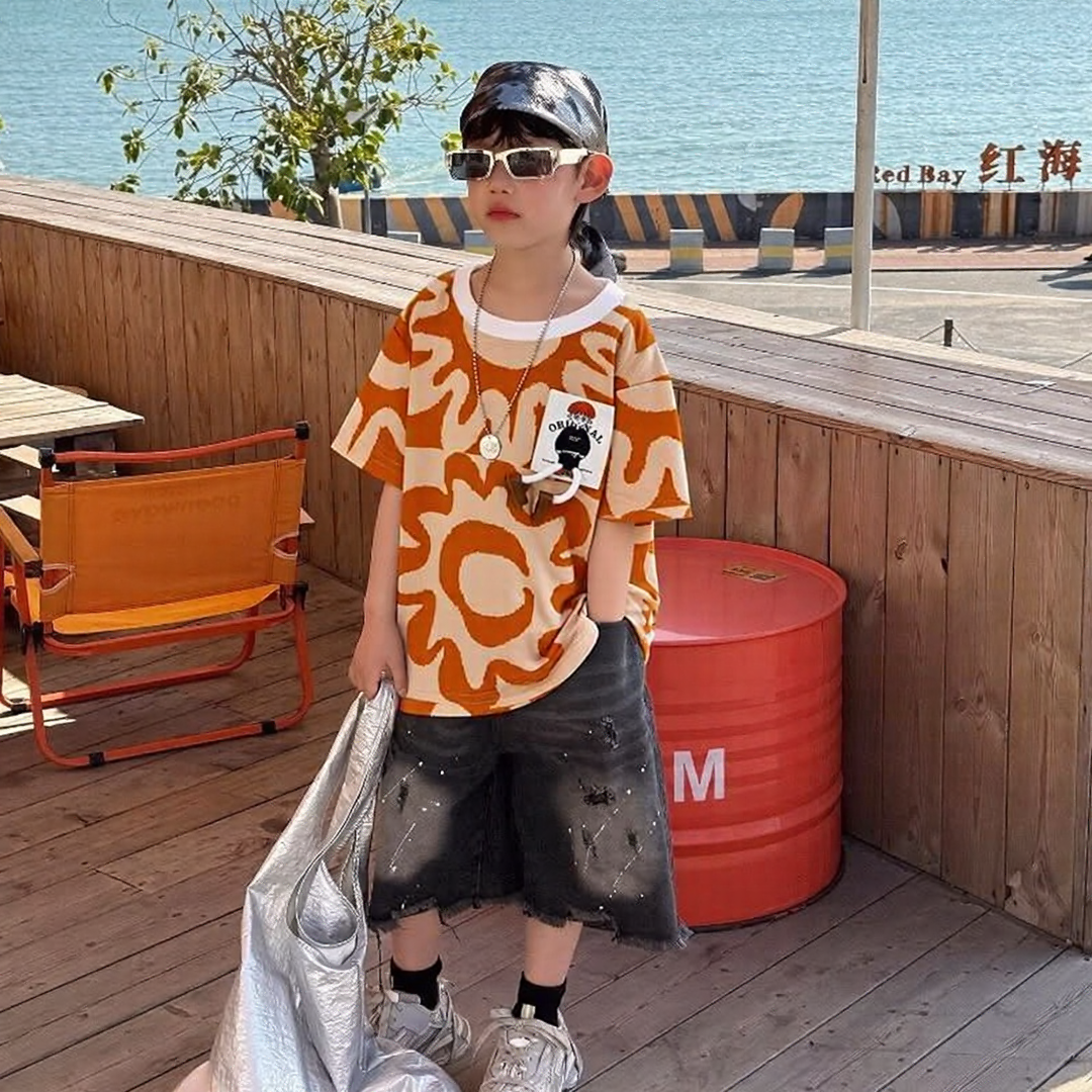 Cool Floral Orange Tee