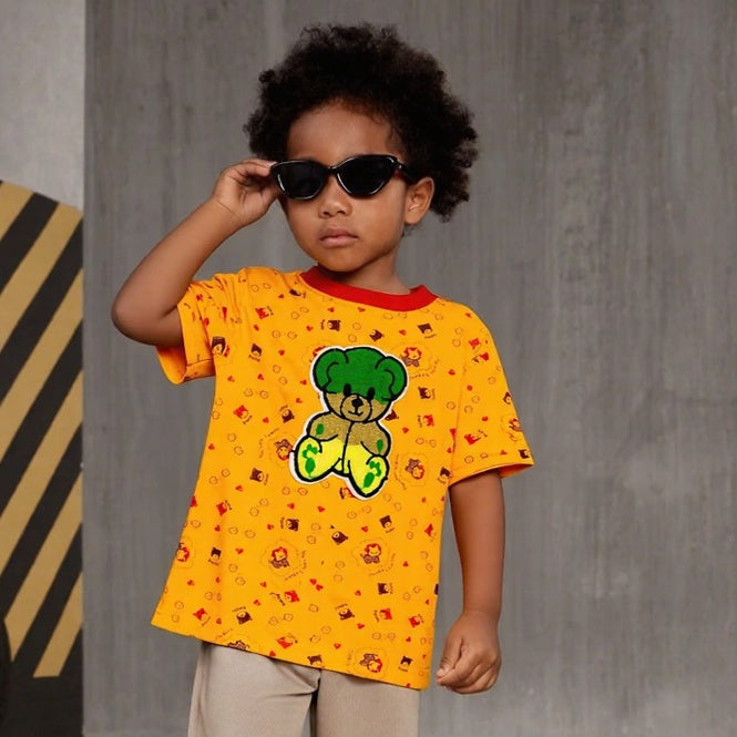 Cute Bunny Kitty Mustard Tee