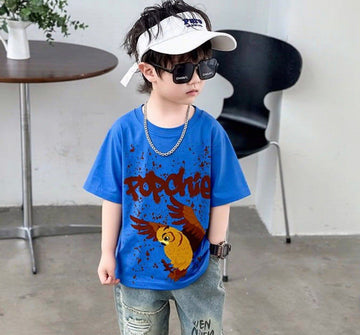 Popchie Owl 🦉 Blue Tee