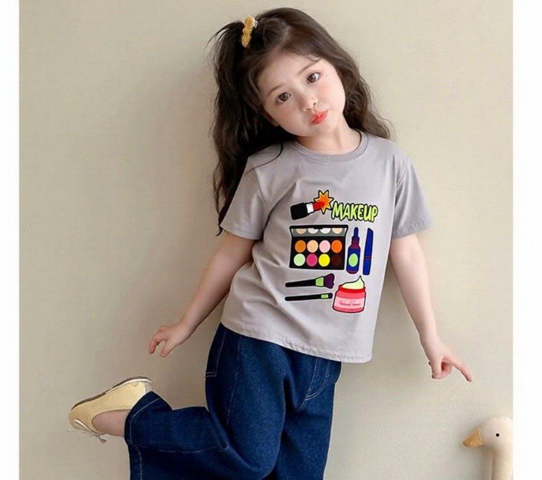 Little Makeup Artist Tee – Kids Graphic T-Shirt