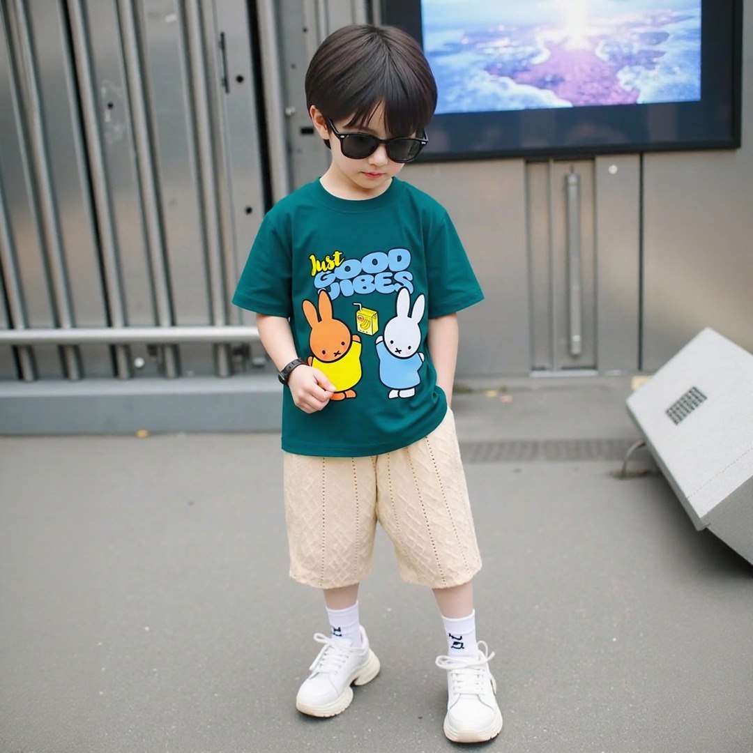 Good Vibes Sea Green Tee