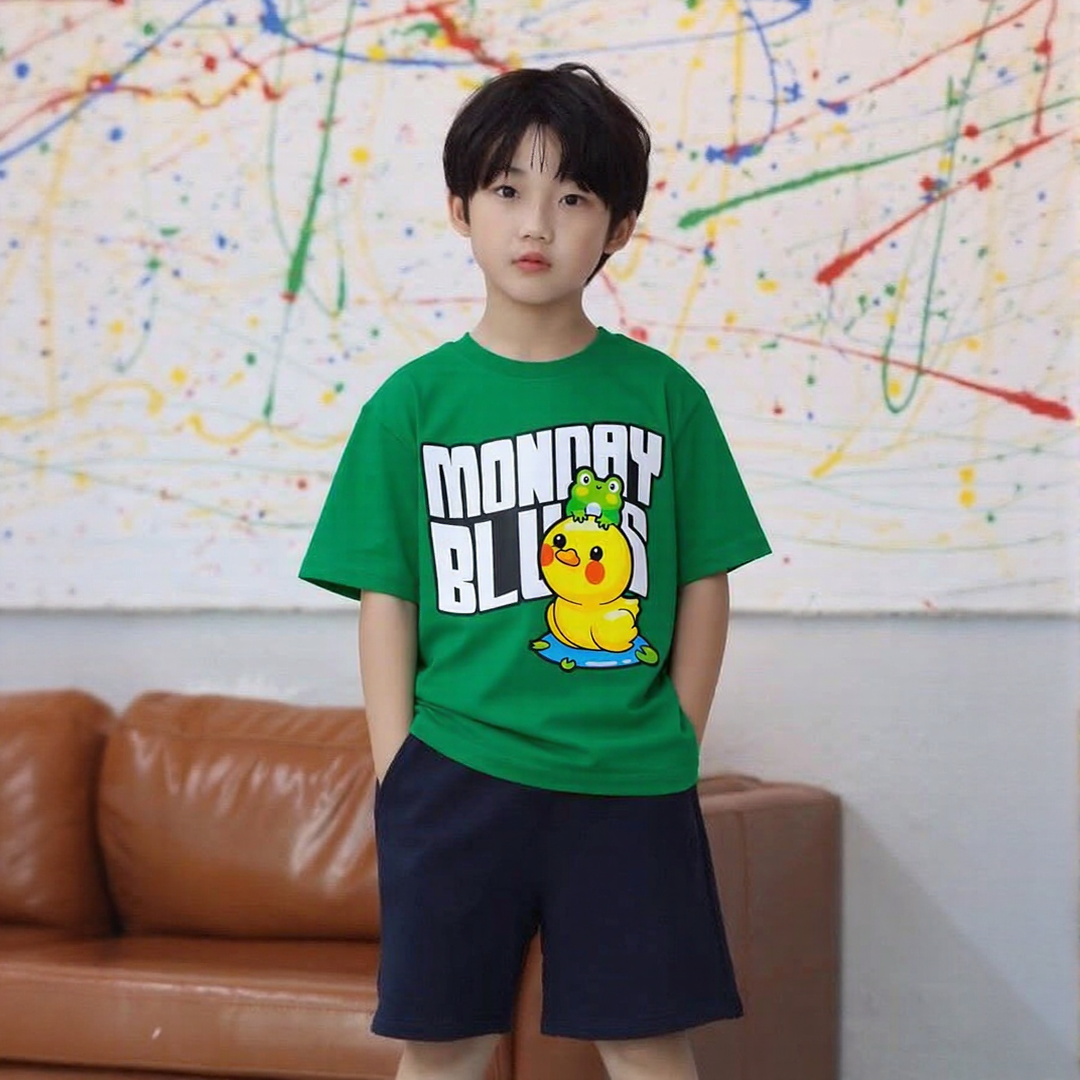 Monday Blues Green Tee