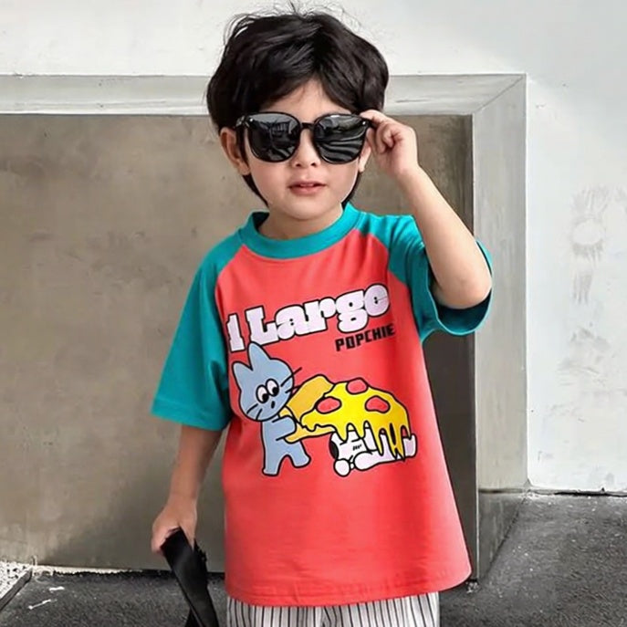ONE Large Popchie Pizza Dual Shade Tee