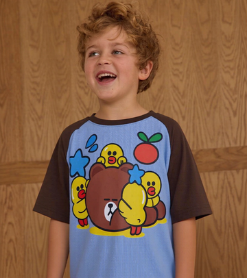 Muzzleberry Blue Brown Dual Tee