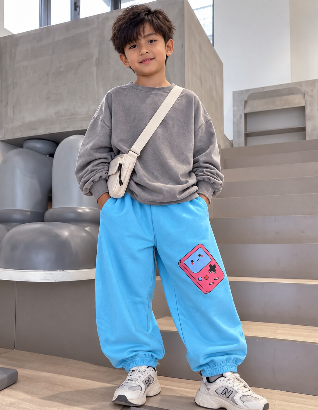Gamer Blue Cuffed Joggers
