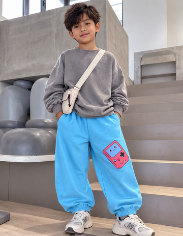 Gamer Blue Cuffed Joggers