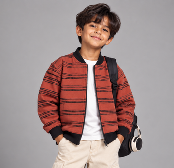 Rust Line Pre-Winter Zip-Up Shacket