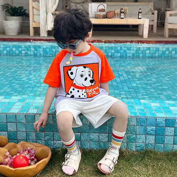 Dalmation Mauve And Orange Dual Shade Tee