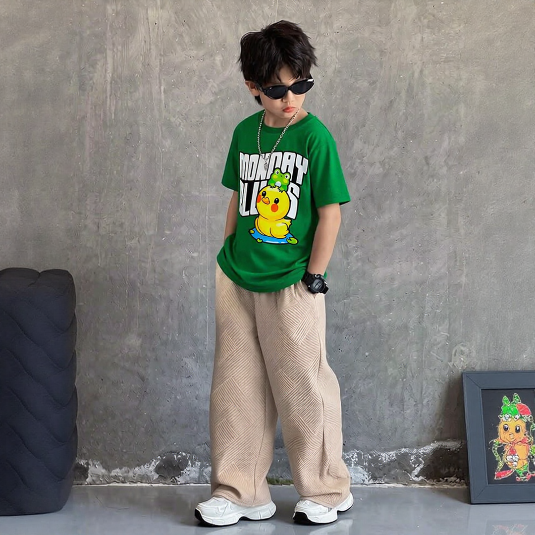Monday Blues Green Tee