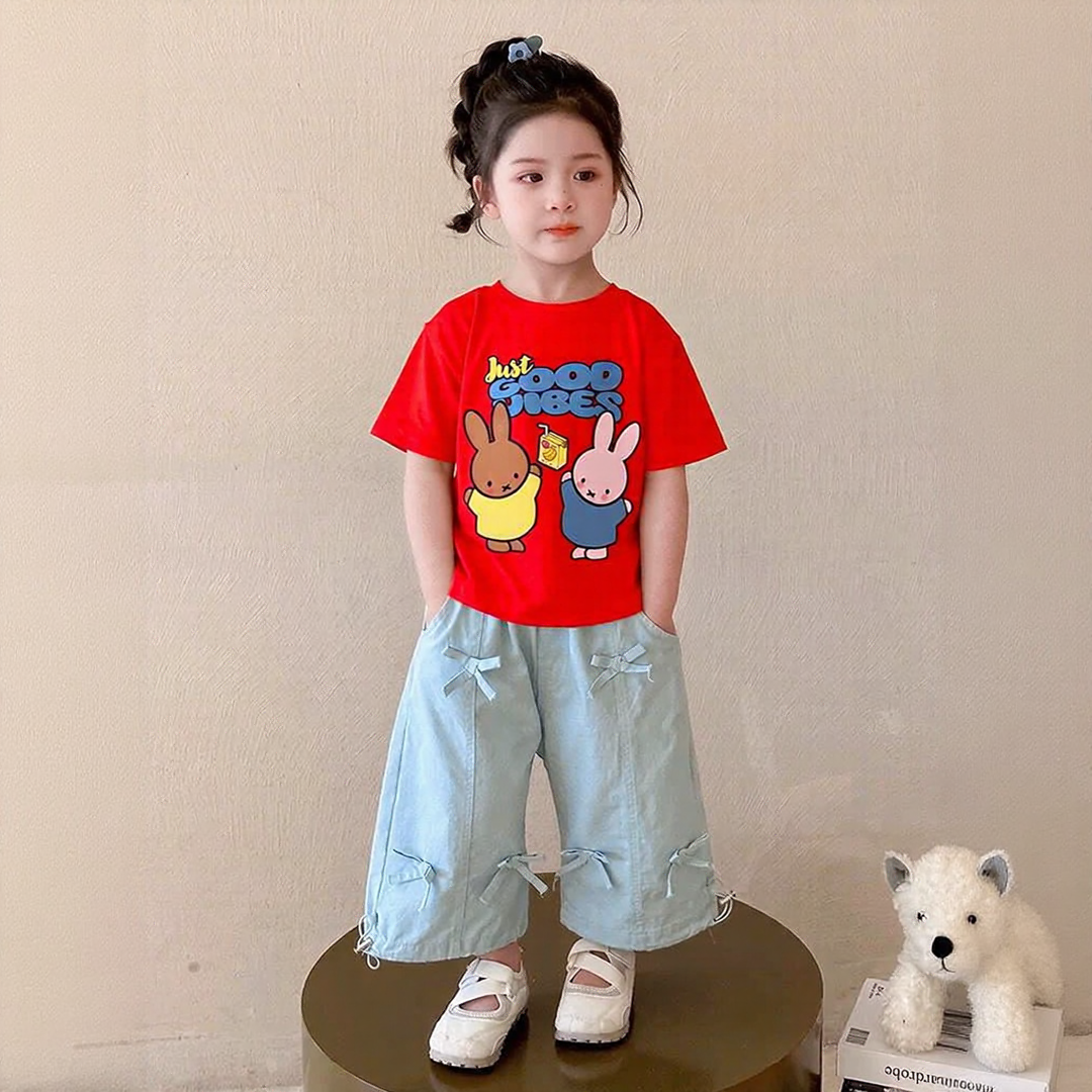 Happy Bunny Good Vibes Rib Tee