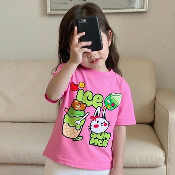 Summer Ice Cream 🍦 Pink Tee