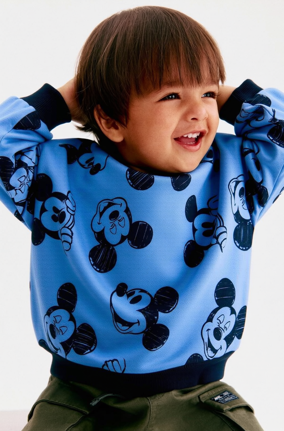 Mickey Blue Oversized Sweatshirt
