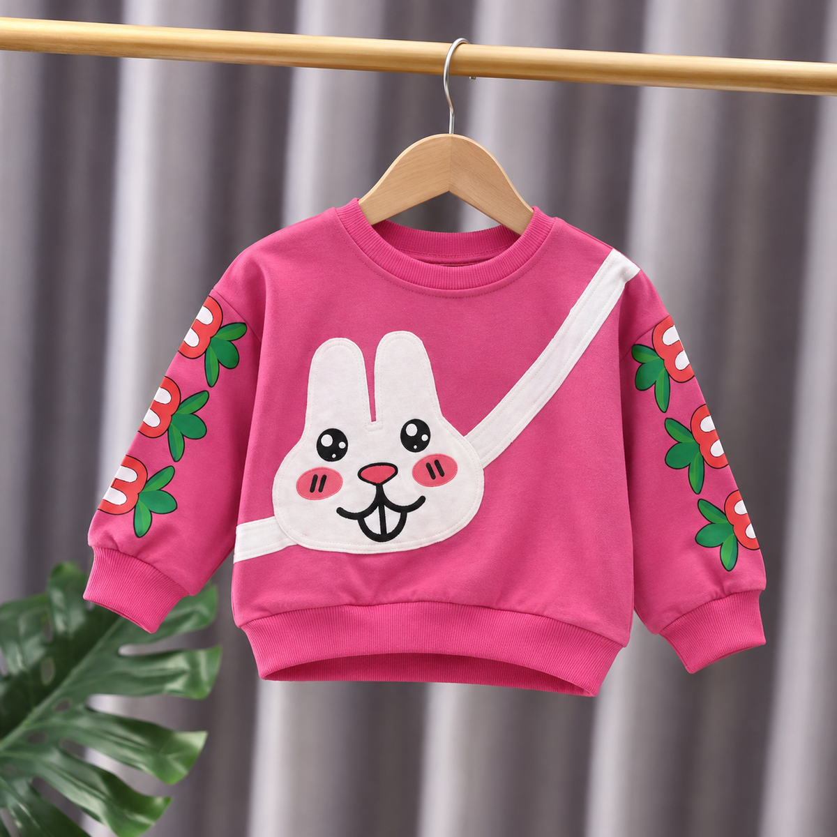 Pink Bunny Oversized Sweatshirt