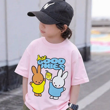 Happy Bunny Good Vibes New Pink Tee
