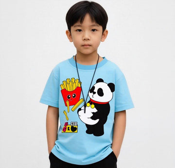 Pigzu & Pom Pom Blue Tee