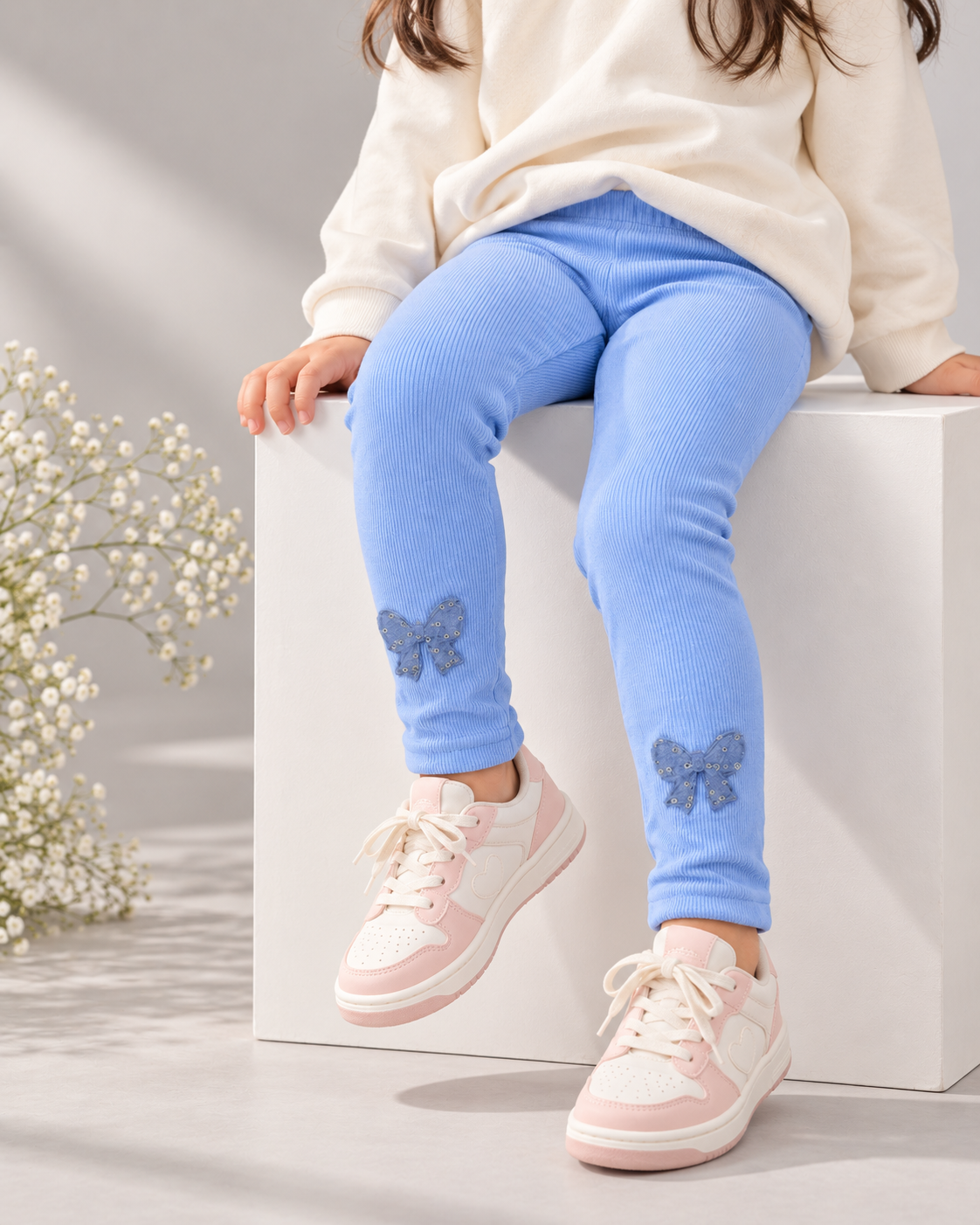 Sky Blue Bow 🎀 Leggings