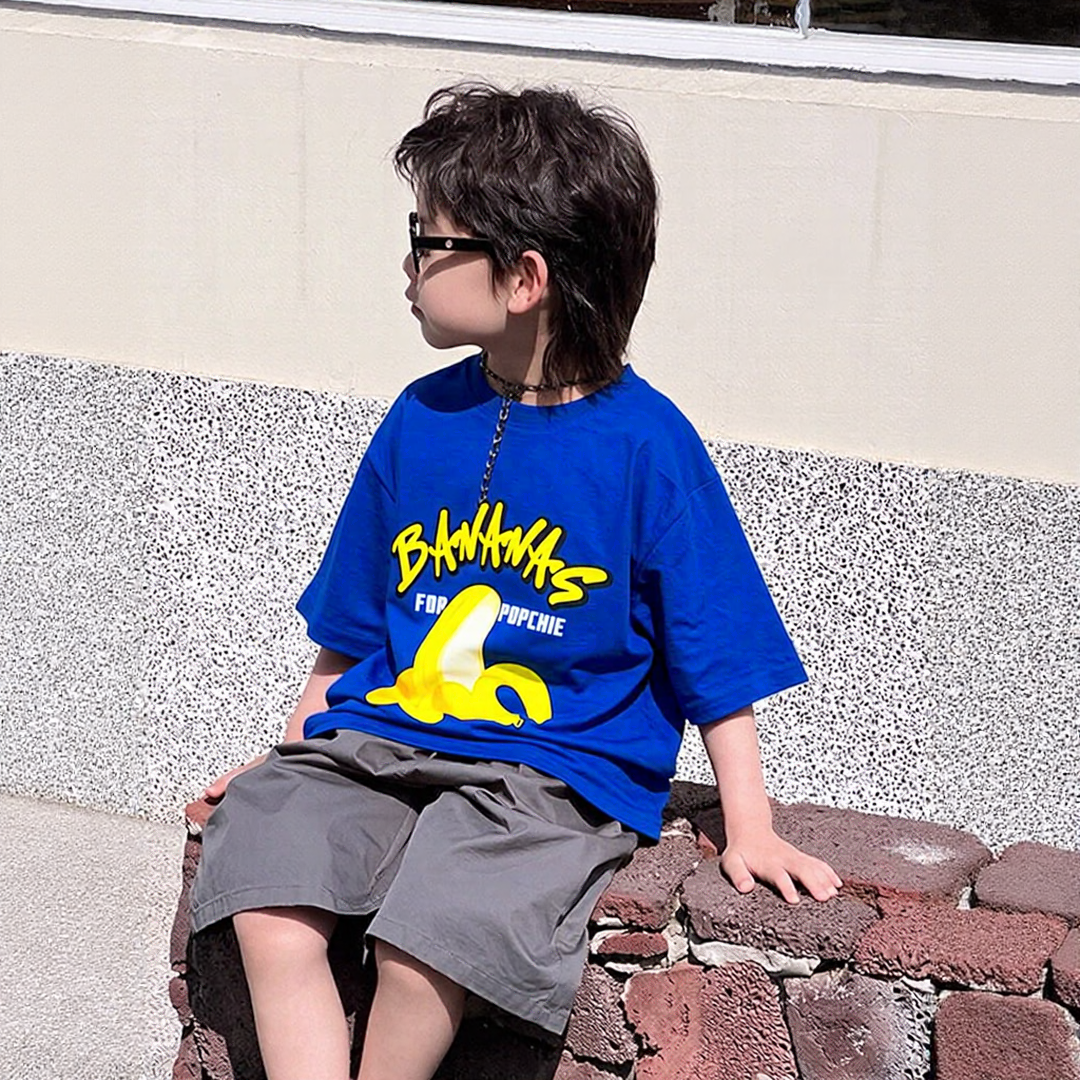Bananas 🍌 Popchie Navy Blue Tee