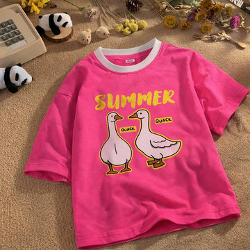 Summer Quack New Pink Tee