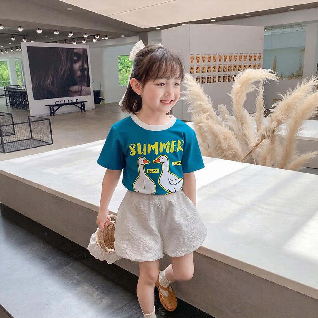 Summer Quack Teal Blue Tee