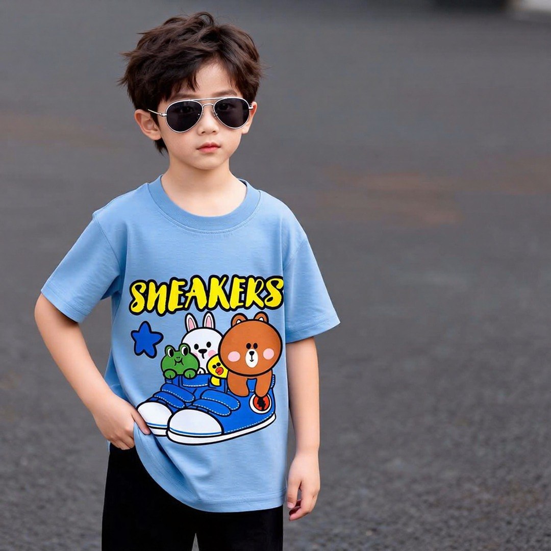 Sneaker 👟 Love Blue Tee