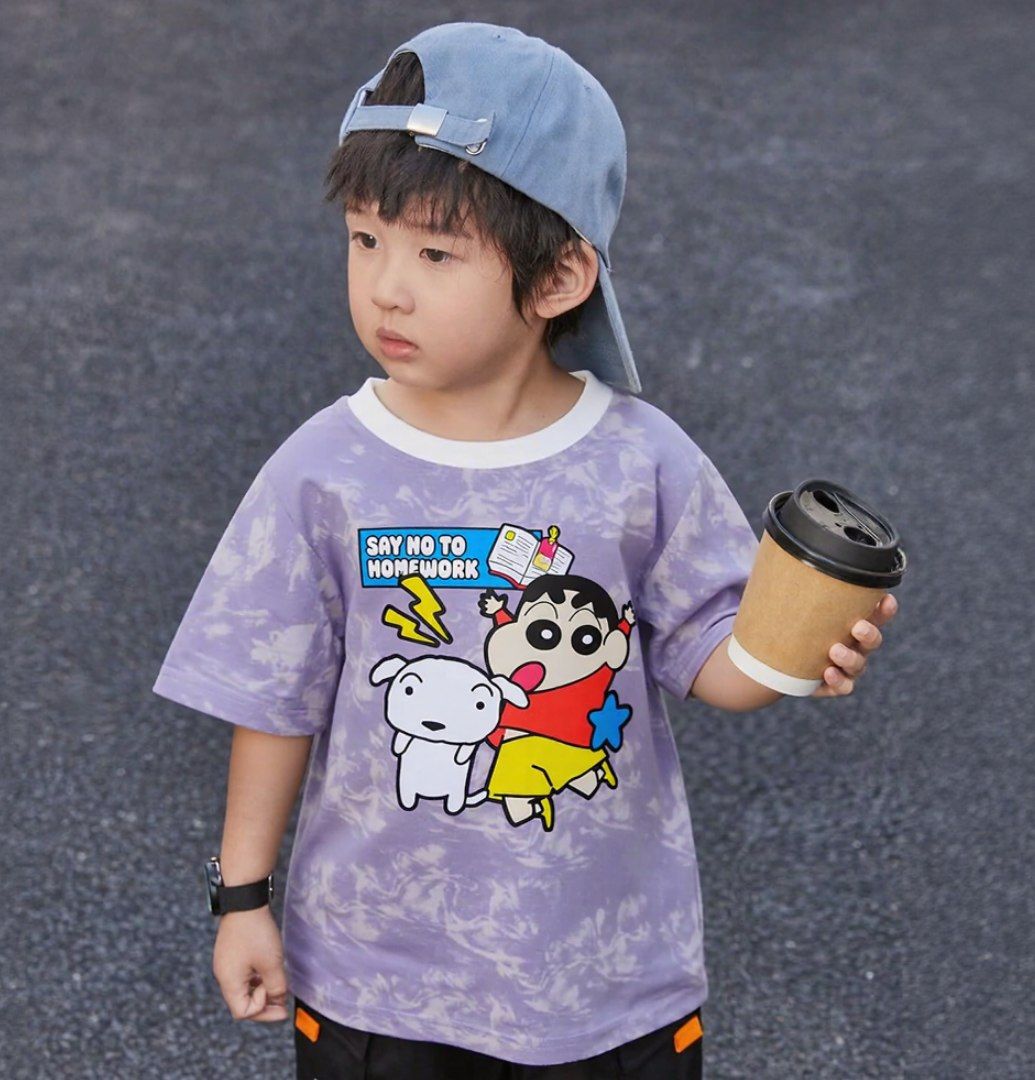 Naughty Kid Offset Purple Tee