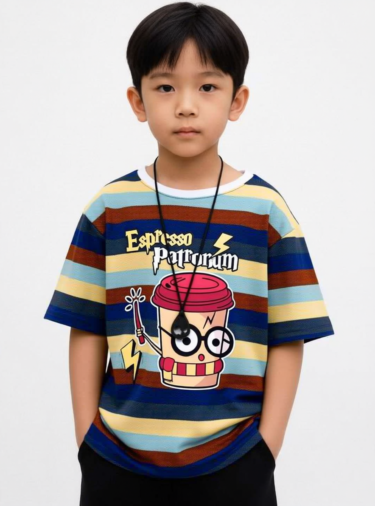 Espresso Patronum Royal Multi Striped Tee