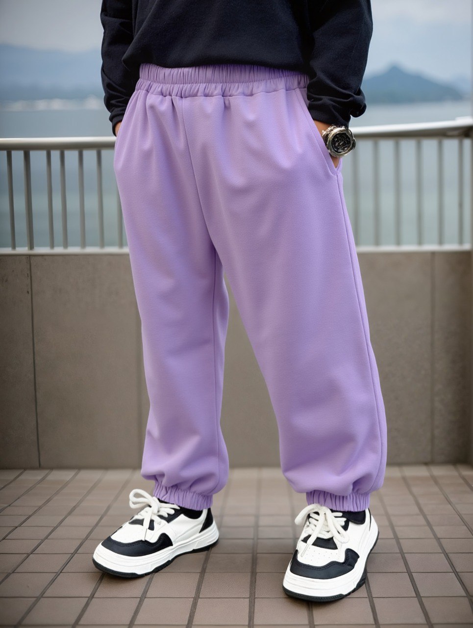 Fleece Purple Trouser