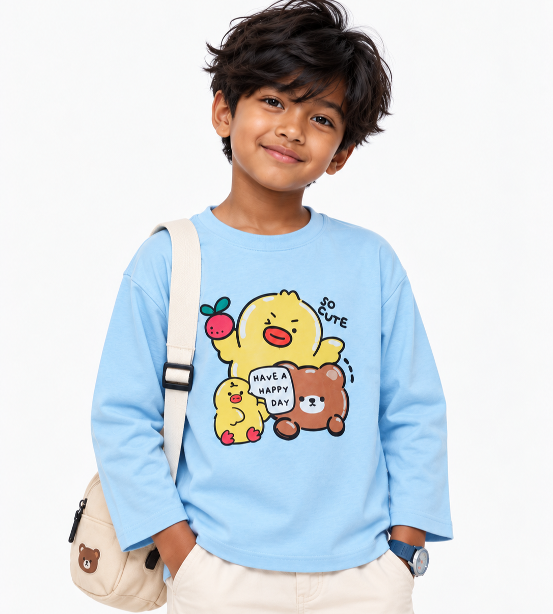 Blue Buddy Bear Oversized Sweatshirt