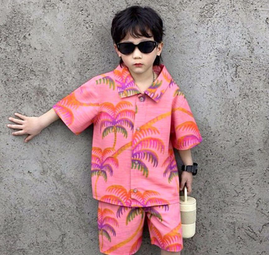 Palm Tree Peach Cord-Set
