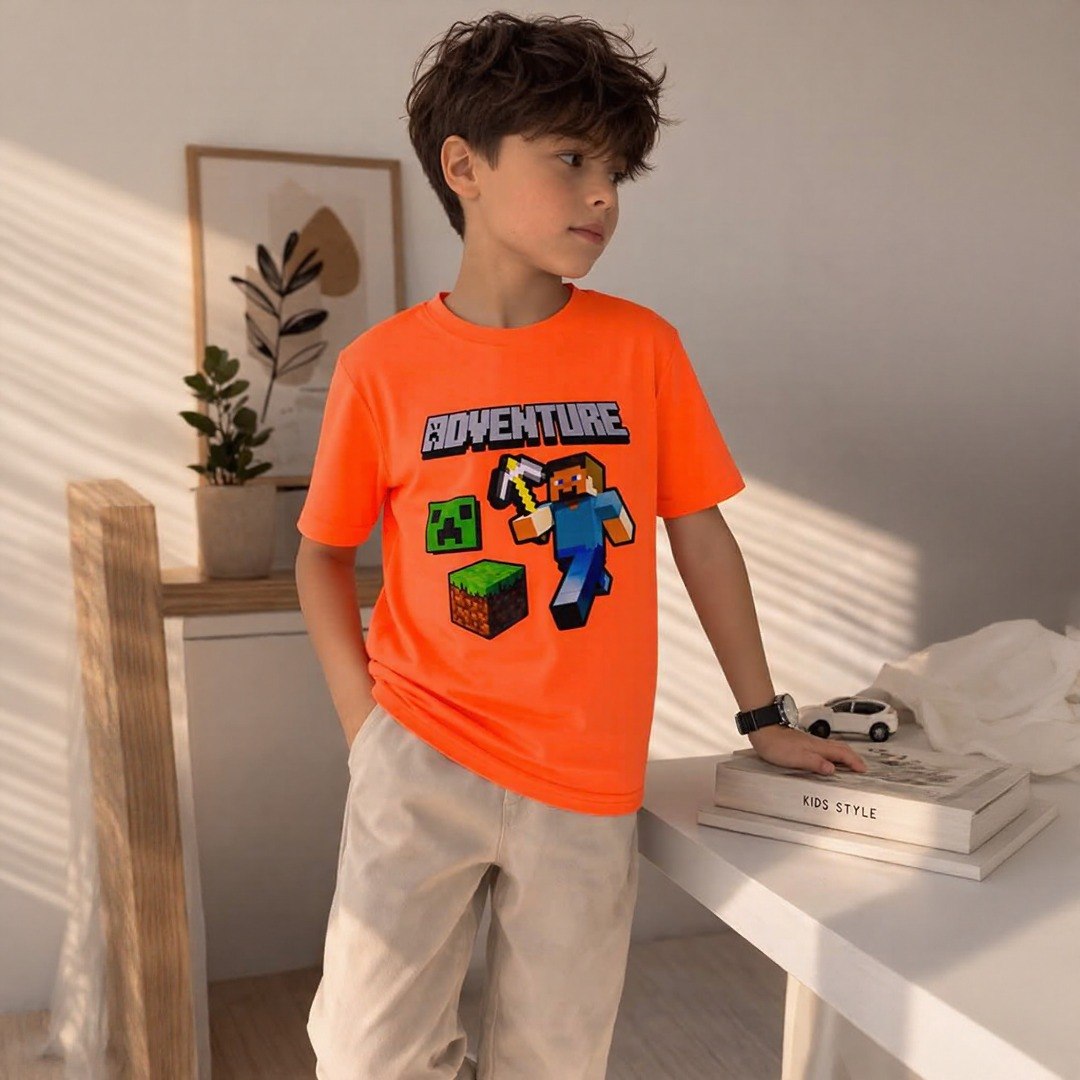 Adventure Neon Orange Tee