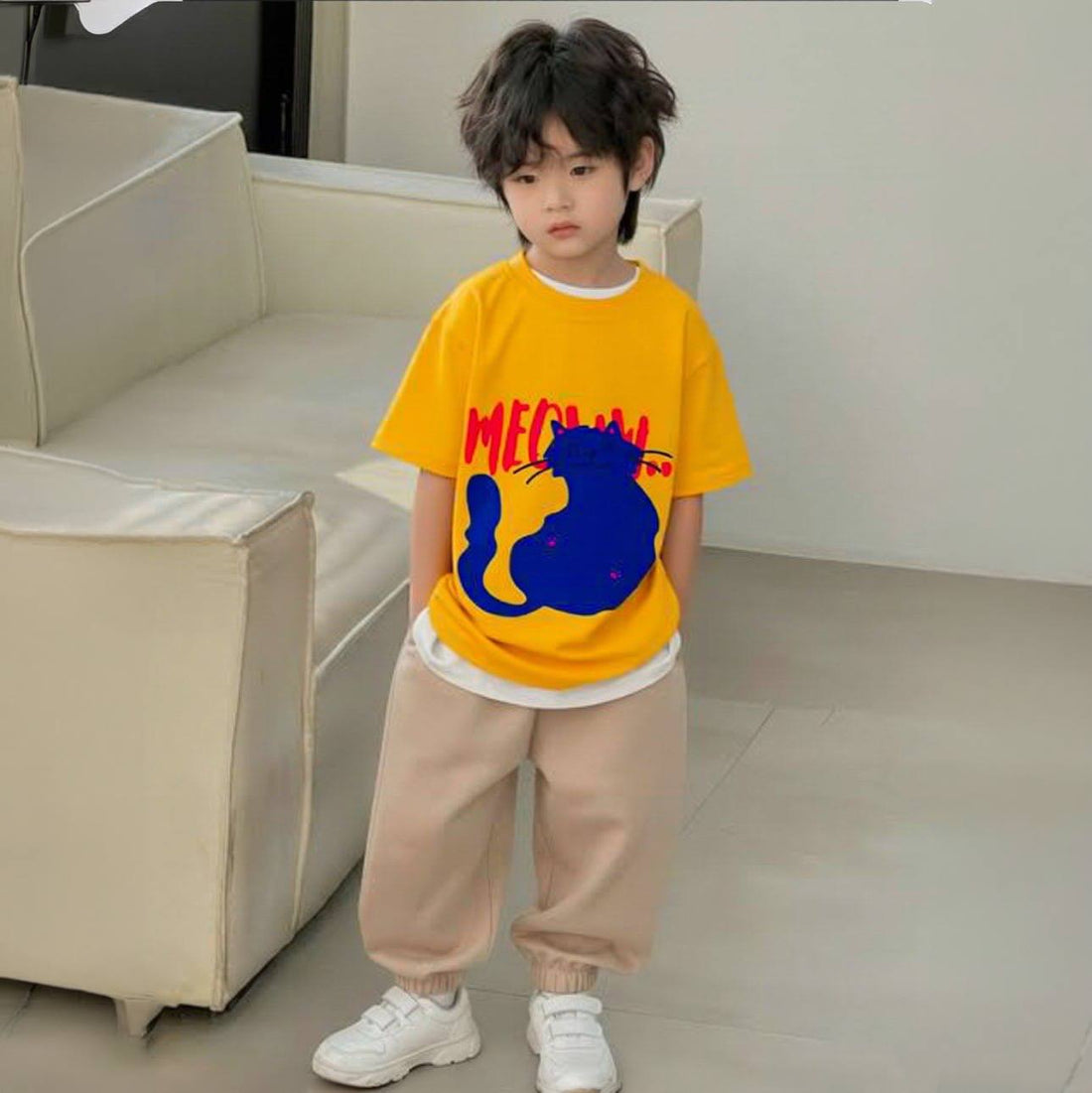 Meow Yellow Tee