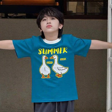 Summer Quack Teal Blue Tee