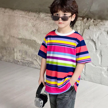 Rainbow Pop Stripe Tee