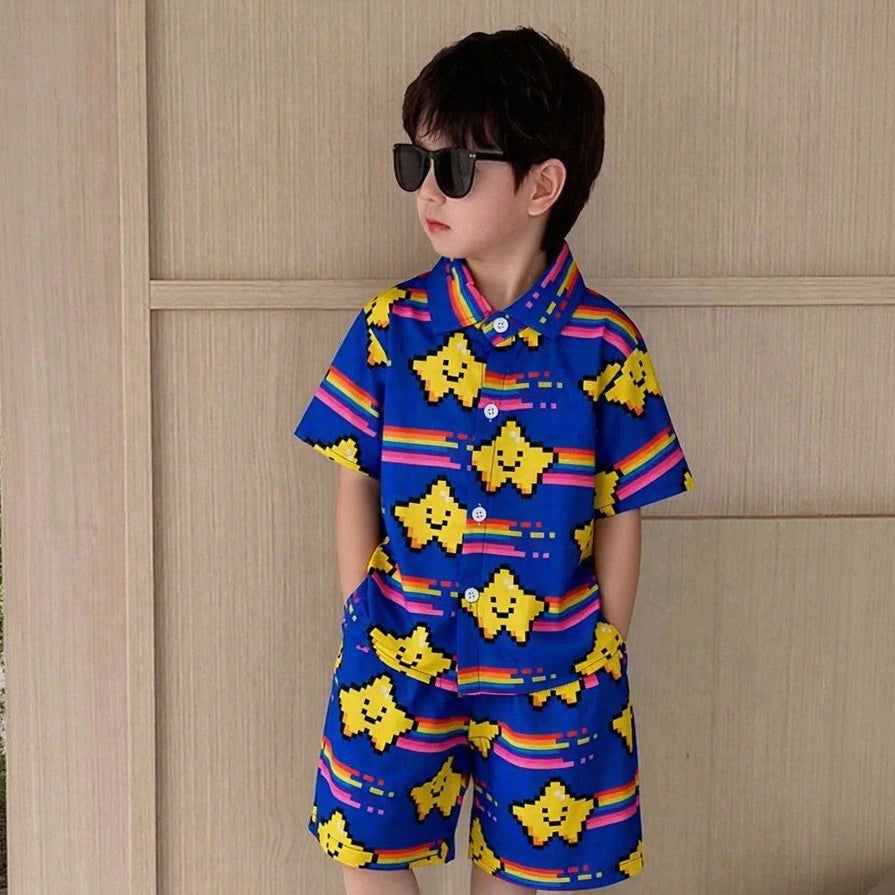 Twinkling Star Blue Cord Set